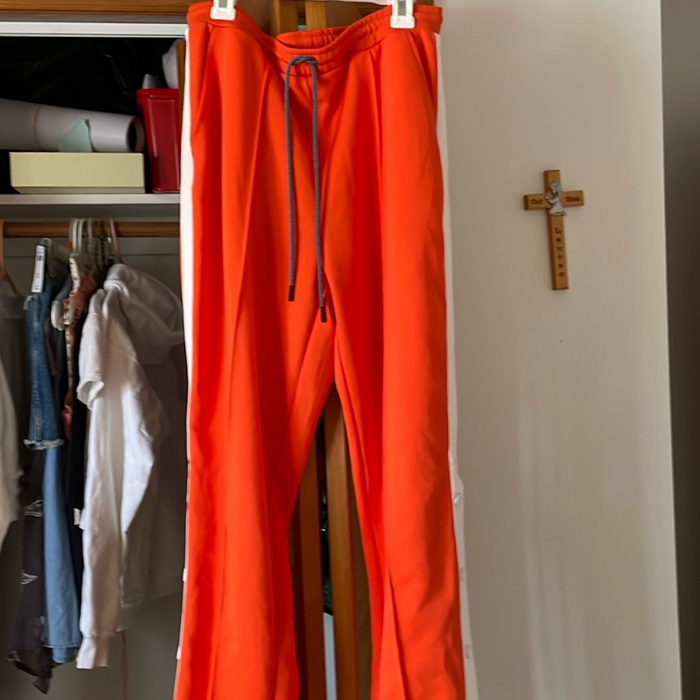 Hunter for target orange athletic pants with inseam of 30 inches